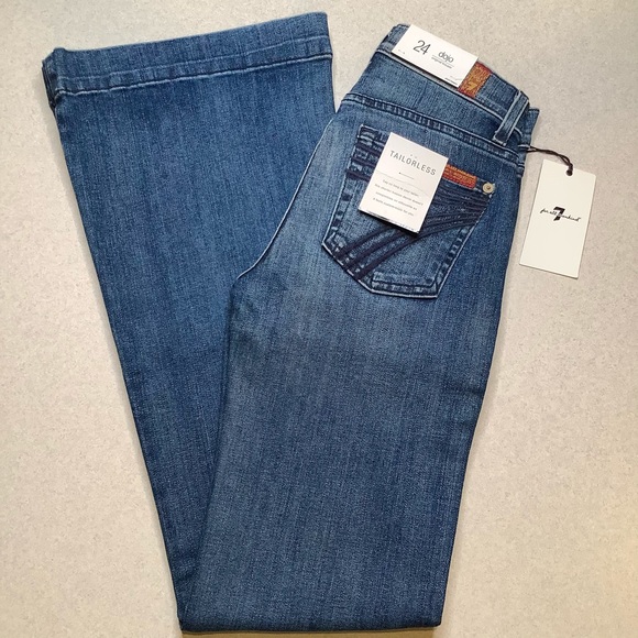 7 For All Mankind Denim - 7 For All Mankind Jeans 24X31.5 Dojo Lake Blue NWT
